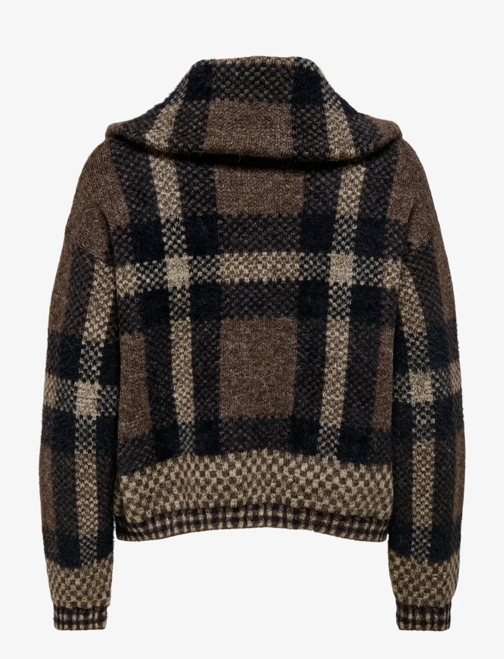 ONLY - ONLMAROON LS ZIP COLLAR CARDIGAN KNT - cardigans - black - 2