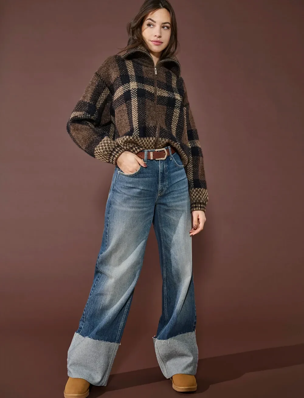 ONLY - ONLMAROON LS ZIP COLLAR CARDIGAN KNT - cardigans - black - 0