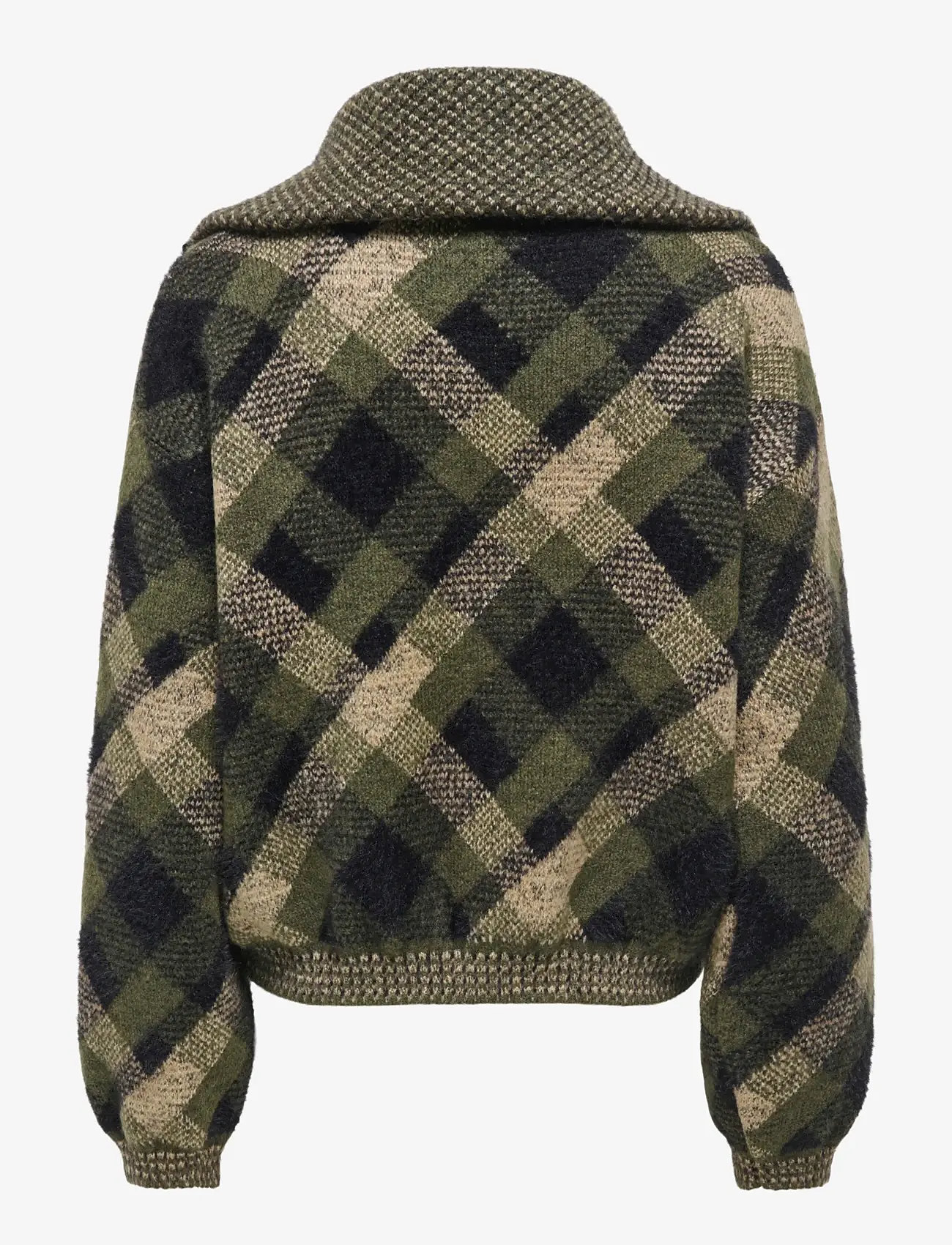 ONLY - ONLMAROON LS ZIP COLLAR CARDIGAN KNT - koftor - forest night - 2