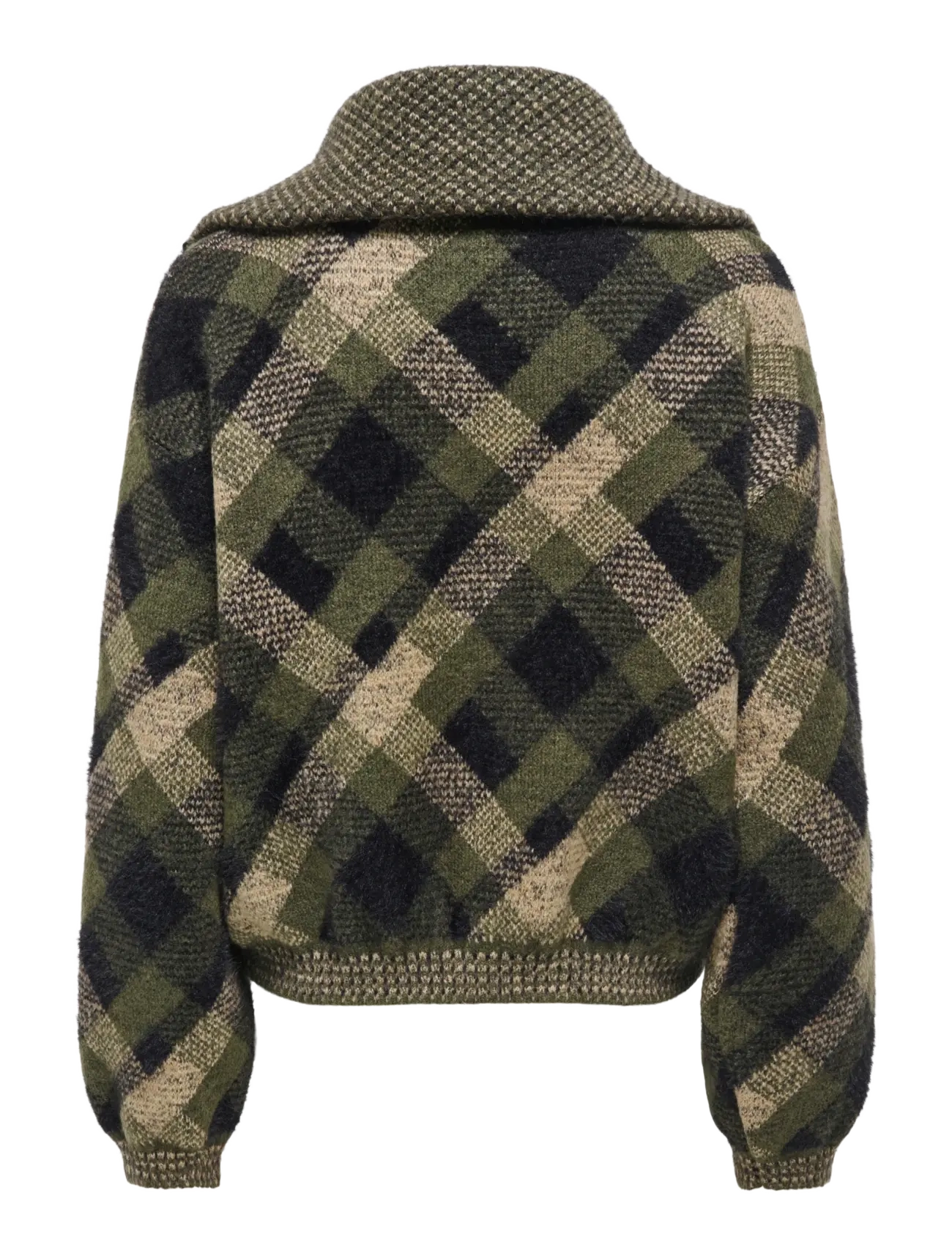 ONLY - ONLMAROON LS ZIP COLLAR CARDIGAN KNT - cardigans - forest night - 2