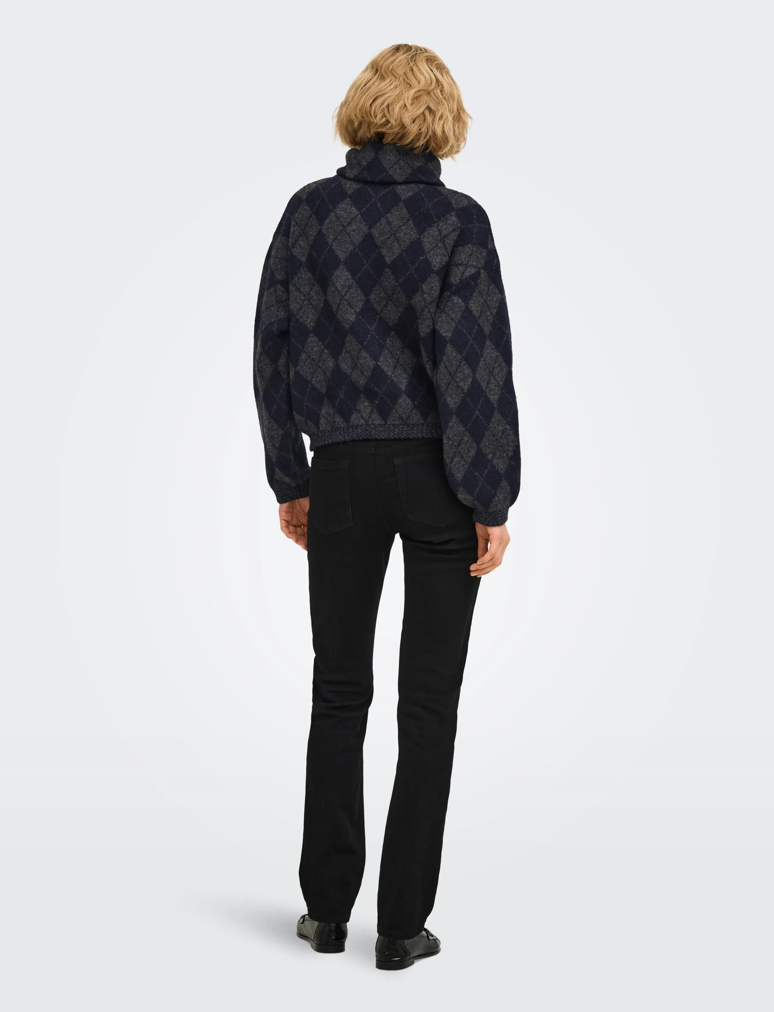 ONLY - ONLMAROON LS ZIP COLLAR CARDIGAN KNT - koftor - night sky - 3