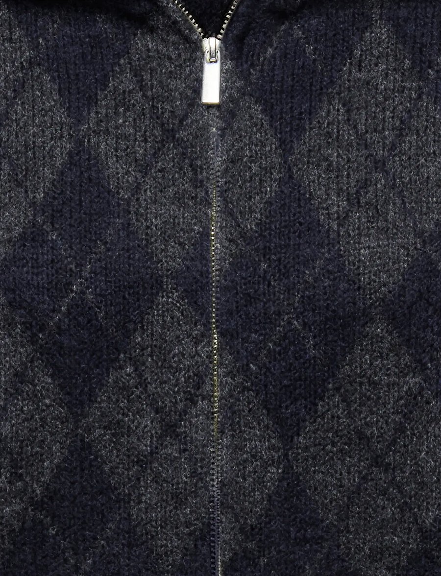 ONLY - ONLMAROON LS ZIP COLLAR CARDIGAN KNT - cardigans - night sky - 2