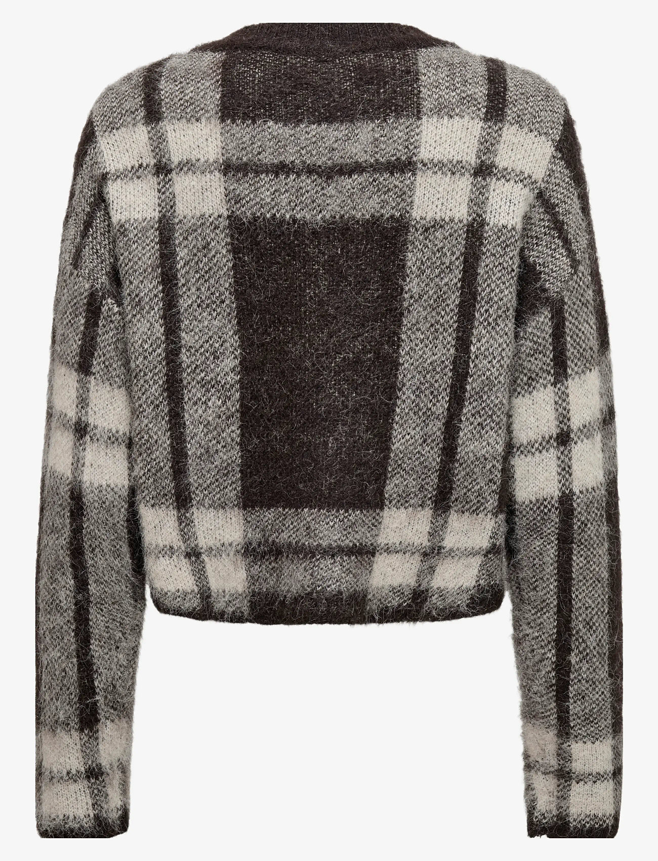 ONLY - ONLBEVERLY LIFE LS BUTTON ONEC CARDI KNT - laveste priser - black coffee - 2