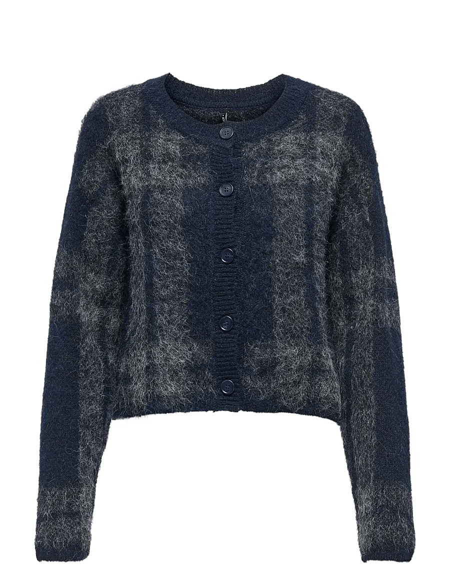 ONLY - ONLBEVERLY LIFE LS BUTTON ONEC CARDI KNT - cardigans - night sky - 1