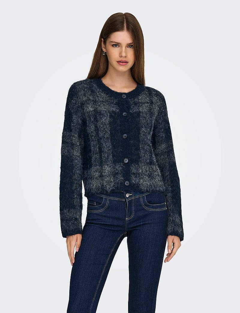 ONLY - ONLBEVERLY LIFE LS BUTTON ONEC CARDI KNT - kardigani - night sky - 0