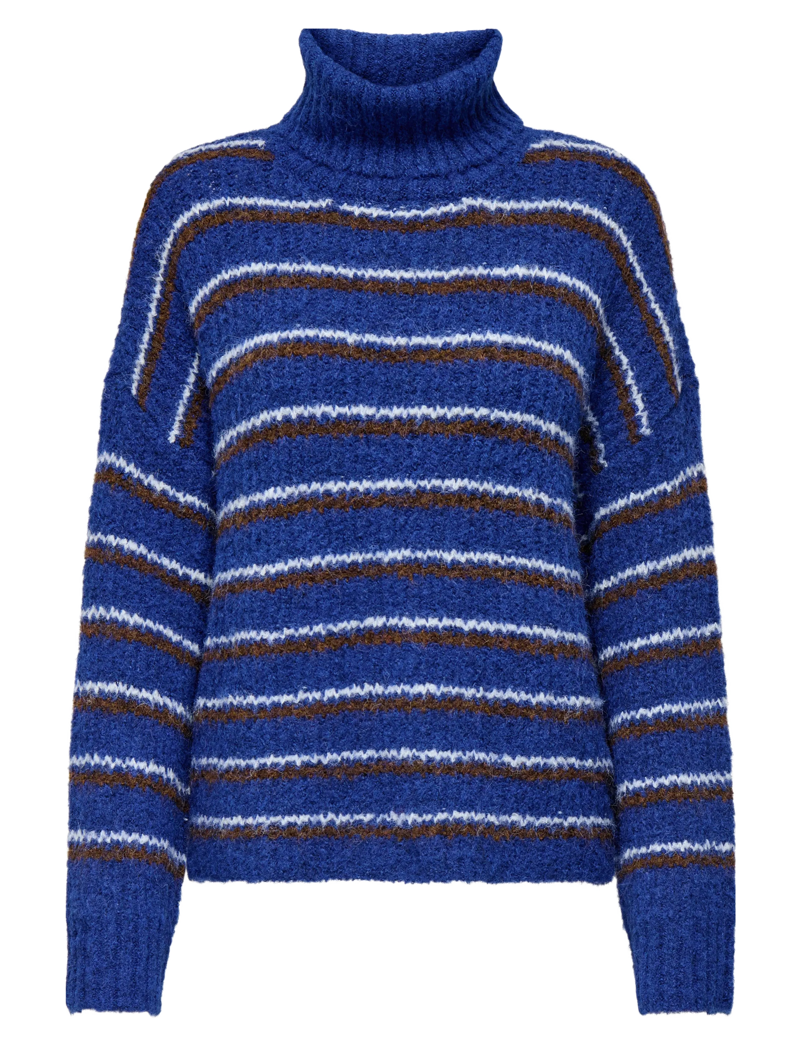 ONLY ONLMISTY LIFE LS ROLLNECK KNT - Strickmode - SURF THE WEB / blue