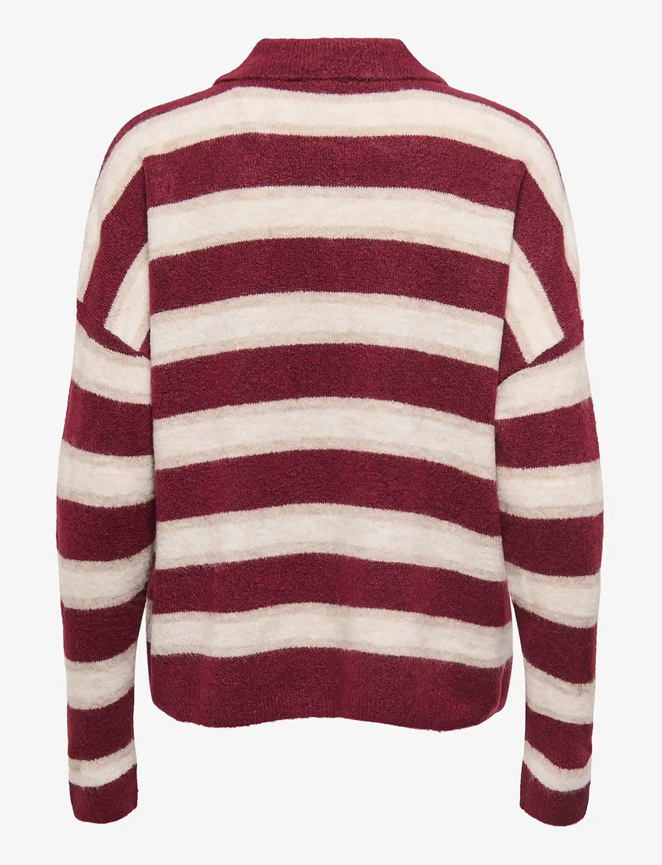 ONLY - ONLTALIO LS POLO NECK BF KNT - stickade tröjor - cabernet - 1