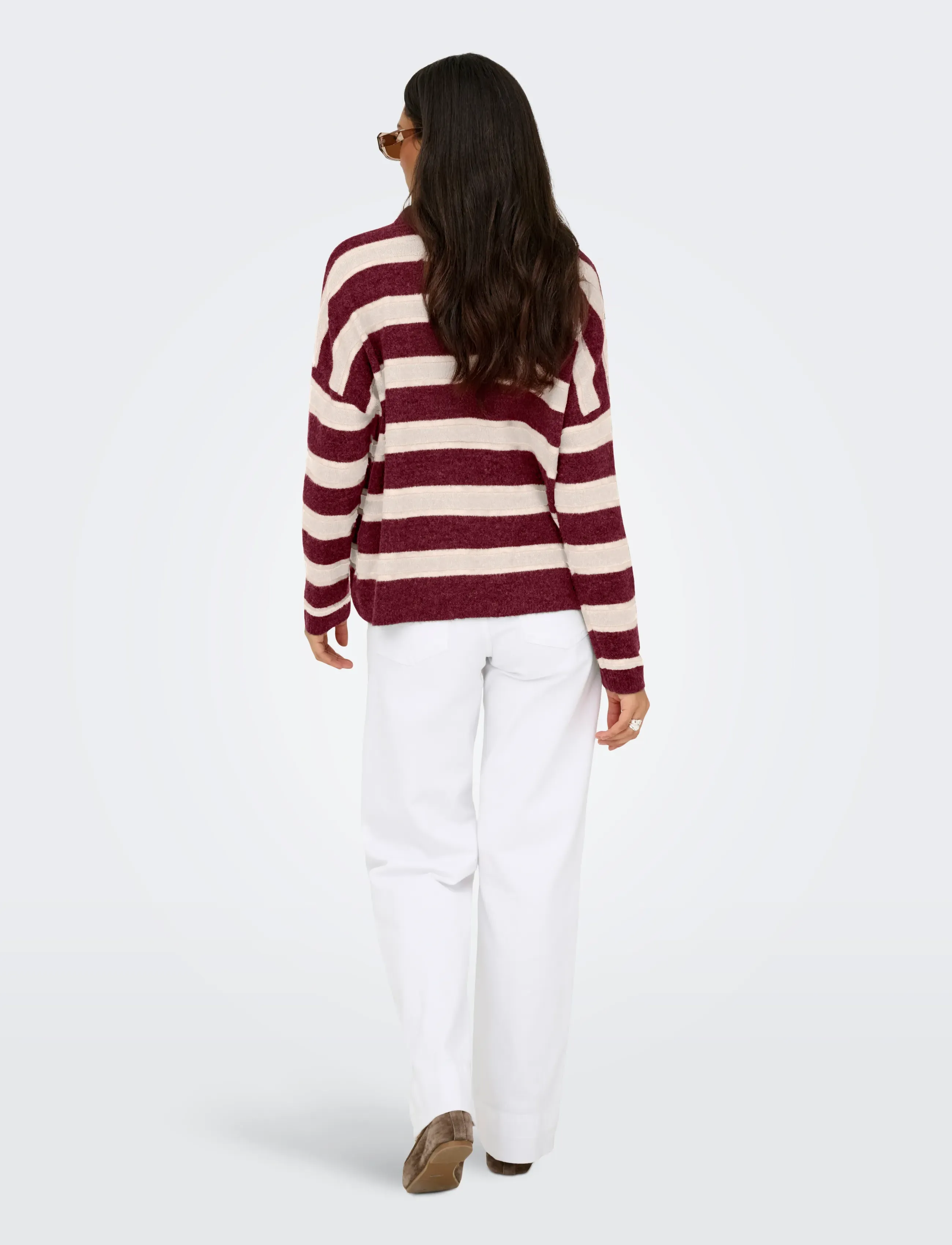 ONLY - ONLTALIO LS POLO NECK BF KNT - sviitrid - cabernet - 3