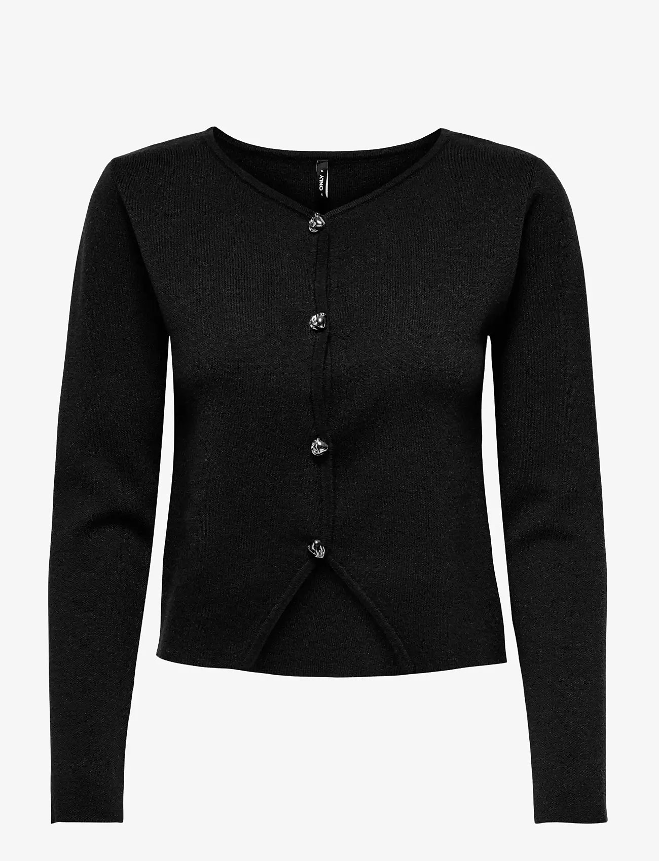 ONLY ONLSCARLETT LS BUTTON CARDIGAN KNT - Cardigans - BLACK / black