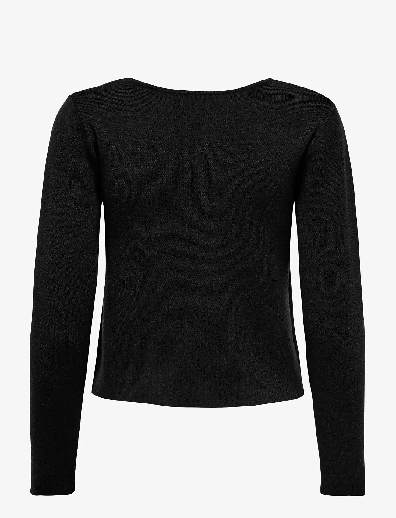 ONLY - ONLSCARLETT LS BUTTON CARDIGAN KNT - cardigans - black - 1