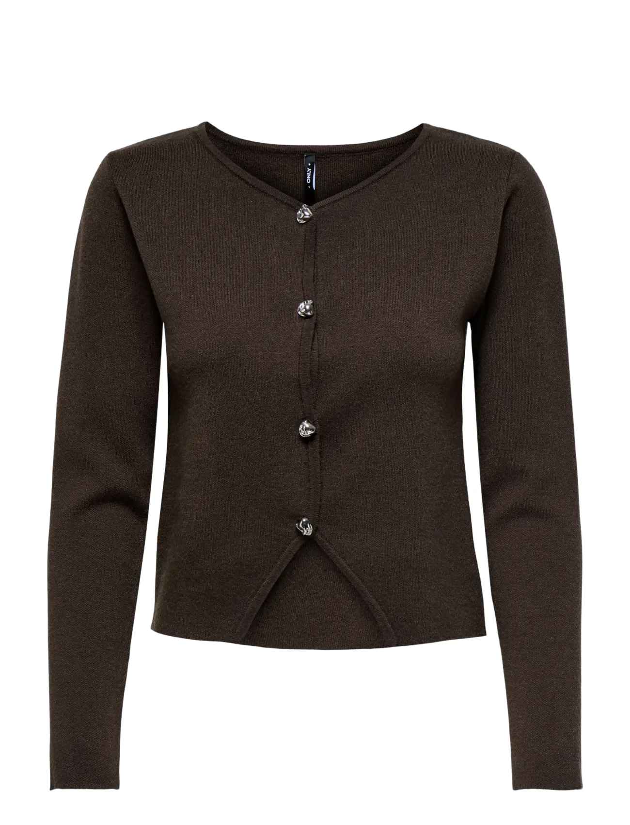 ONLY Onlscarlett Ls Button Cardigan Knt, L, Knitwear, Braun - Cardigans, Frauen