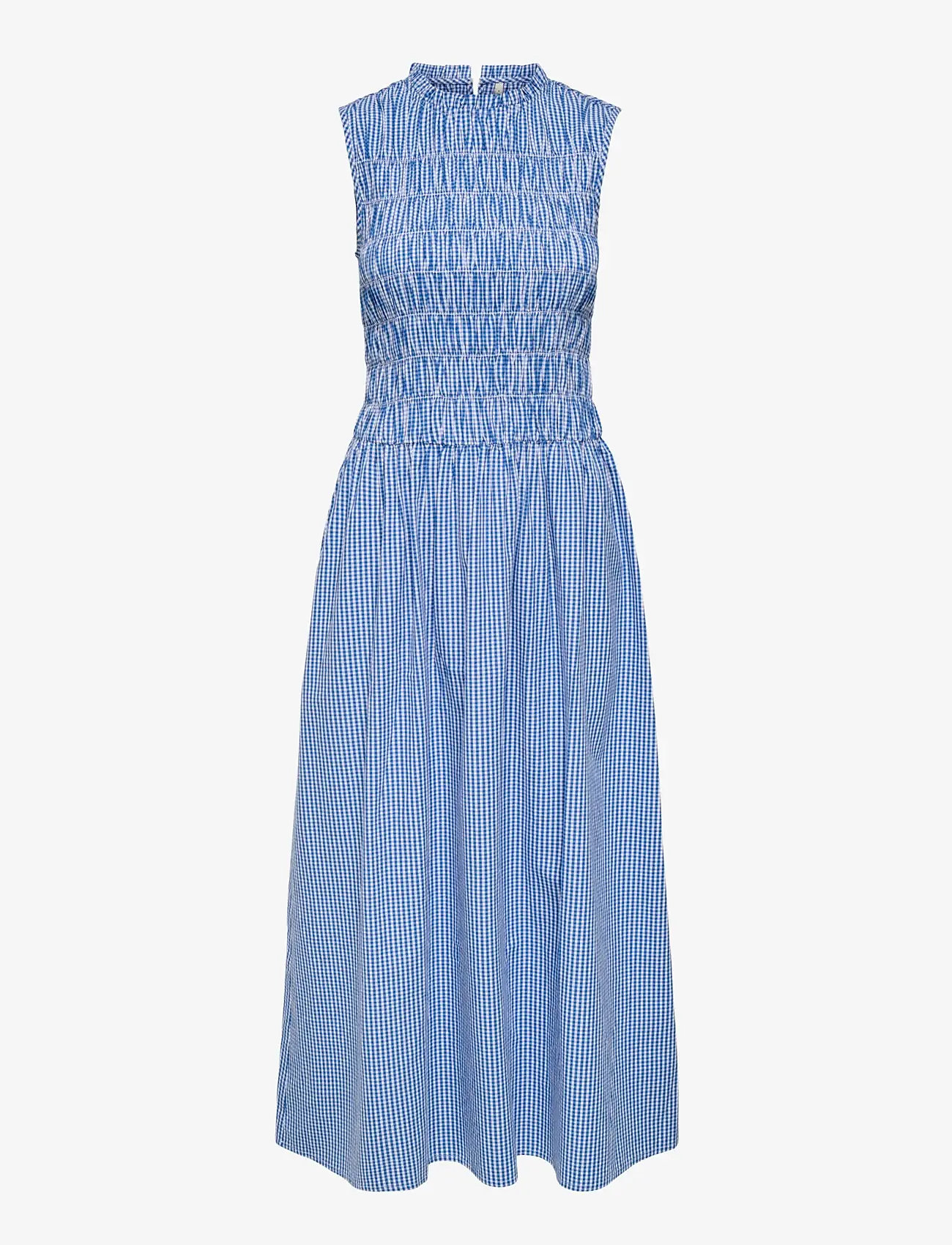ONLY - ONLTAMARI SMOCK CHECK DRESS WVN - suvekleidid - blue bonnet - 1
