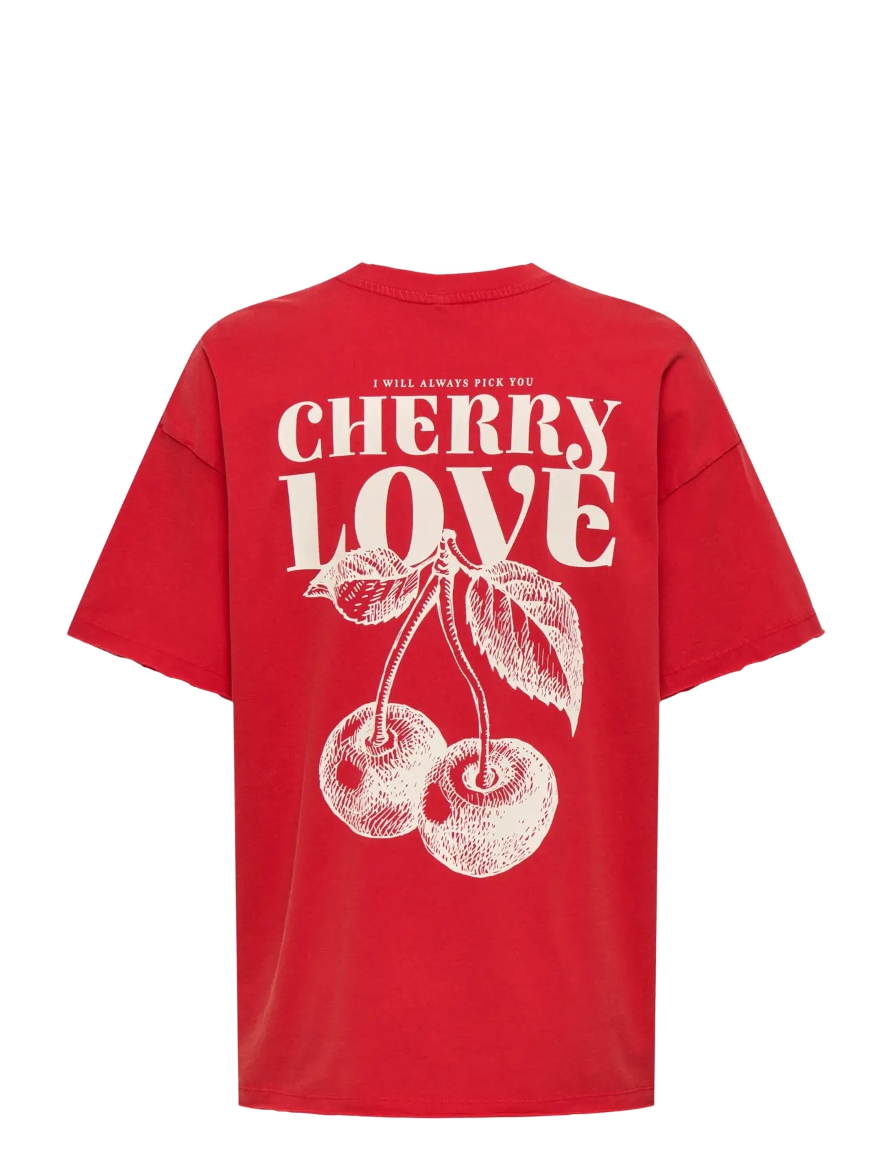 ONLY - ONLKINNA S/S OVERSIZE TOP BOX JRS - t-shirts - barbados cherry - 2