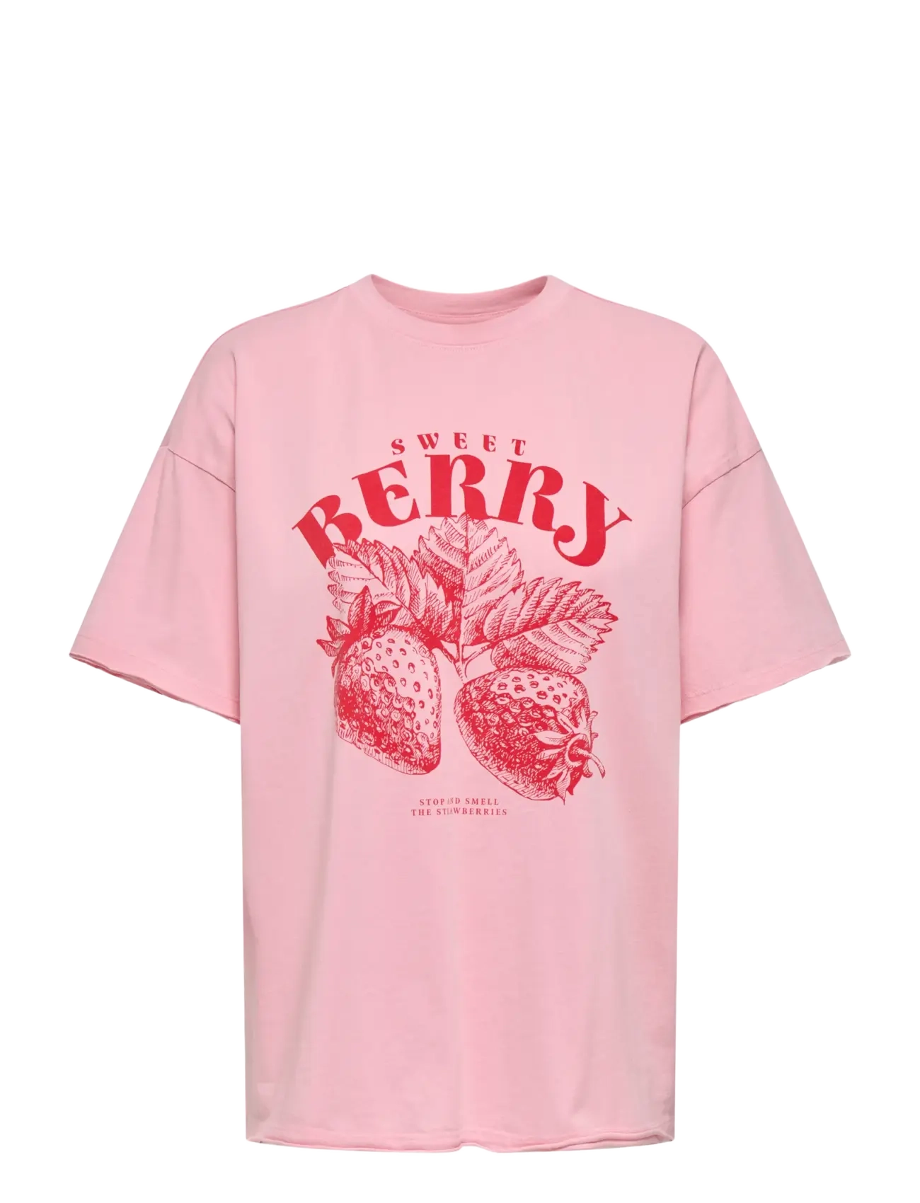 ONLY ONLKINNA S/S OVERSIZE TOP BOX JRS - T-shirts & Toppe - ROMANCE ROSE / pink/rose