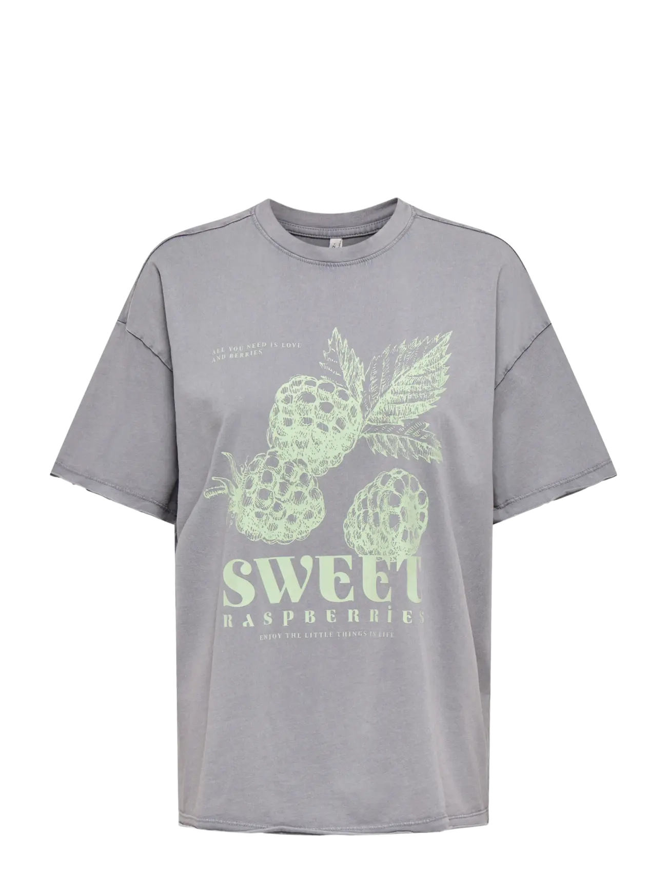 ONLY ONLKINNA S/S OVERSIZE TOP BOX JRS - T-Shirts & Tops - SILVER SCONCE / grey