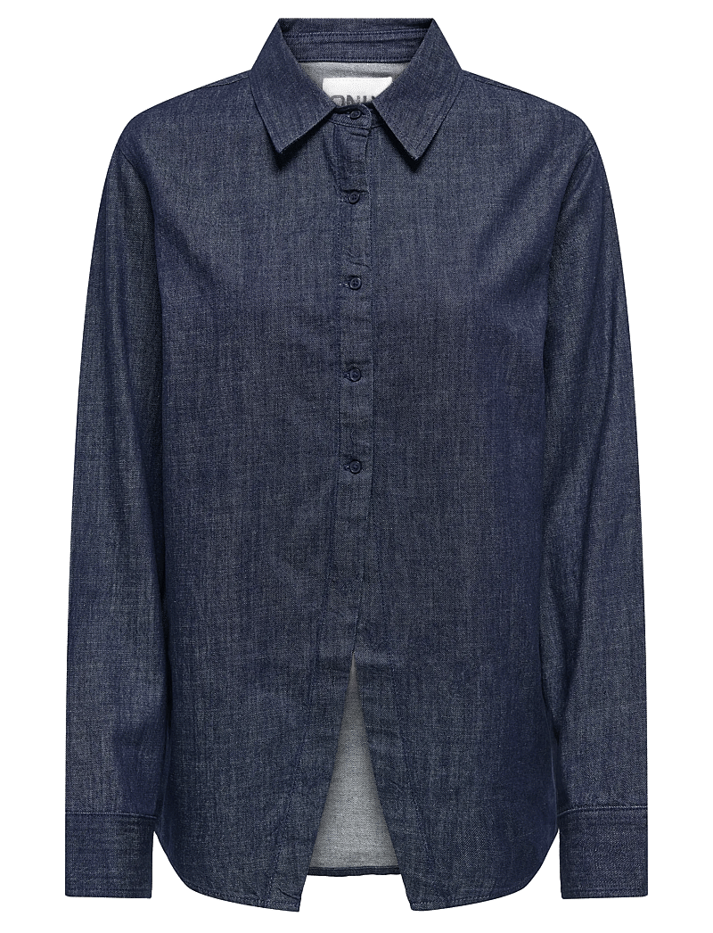 ONLY - ONLRUBY LS DNM SHIRT AKM - denim shirts - dark blue denim - 0