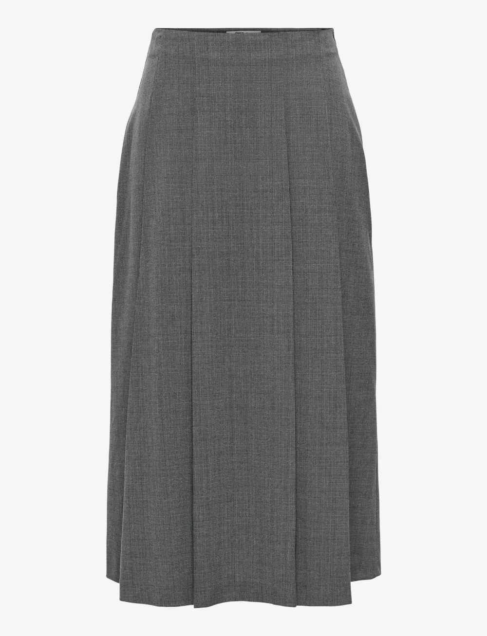 ONLY - ONLLEXIE LIFE HW CHECK LONG PL SKIRT PNT - maxi nederdele - dark grey melange - 1