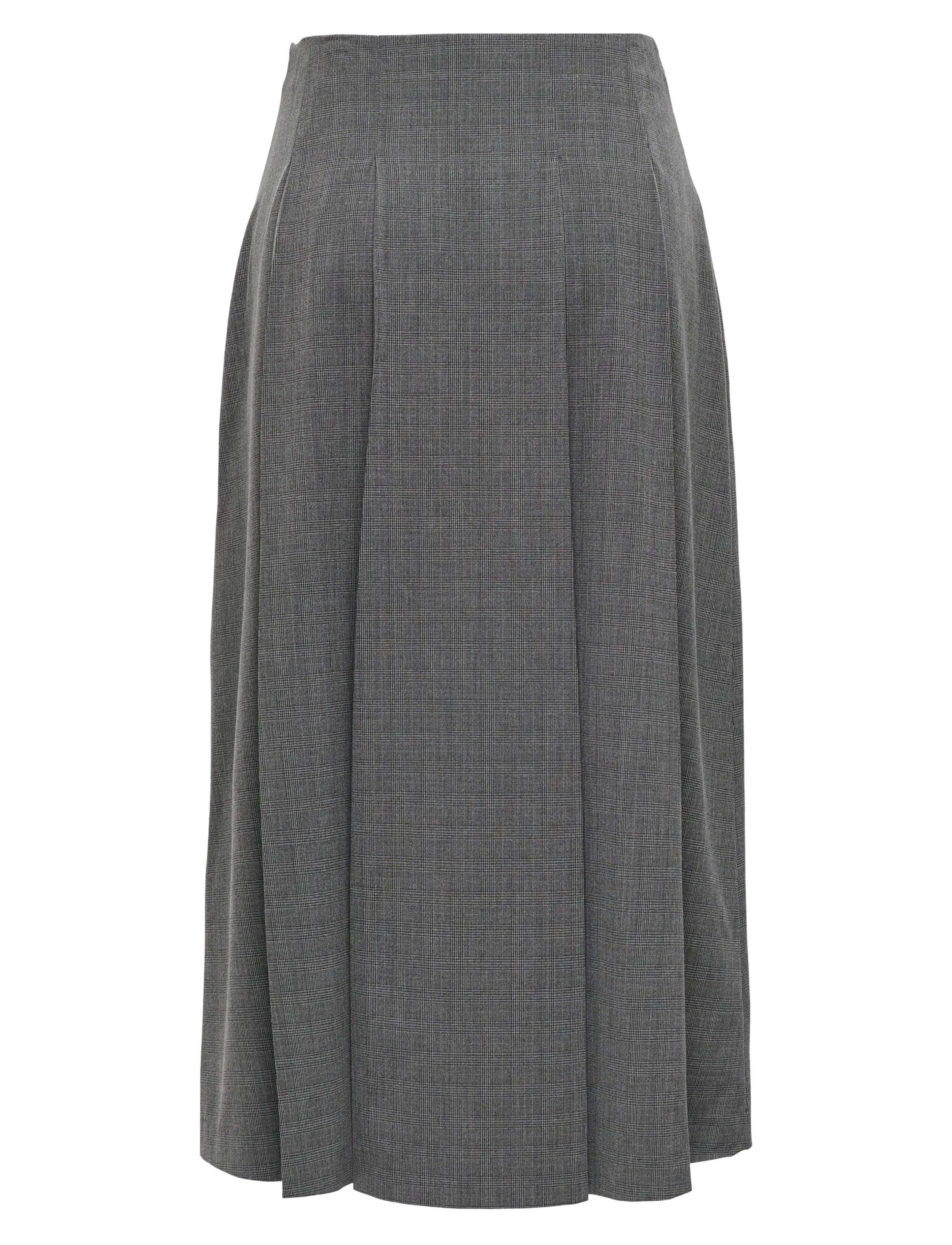 ONLY - ONLLEXIE LIFE HW CHECK LONG PL SKIRT PNT - ilgi sijonai - dark grey melange - 2