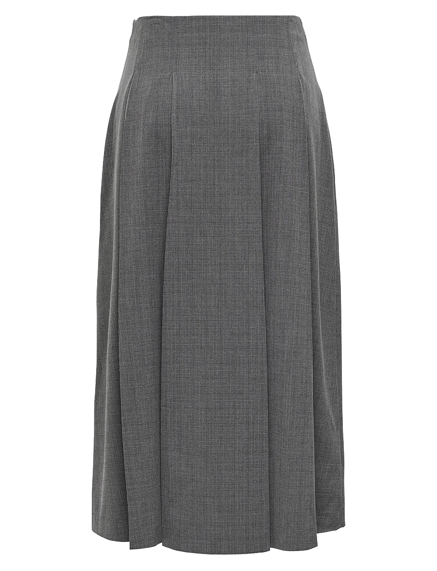 ONLY - ONLLEXIE LIFE HW CHECK LONG PL SKIRT PNT - maksiseelikud - dark grey melange - 2