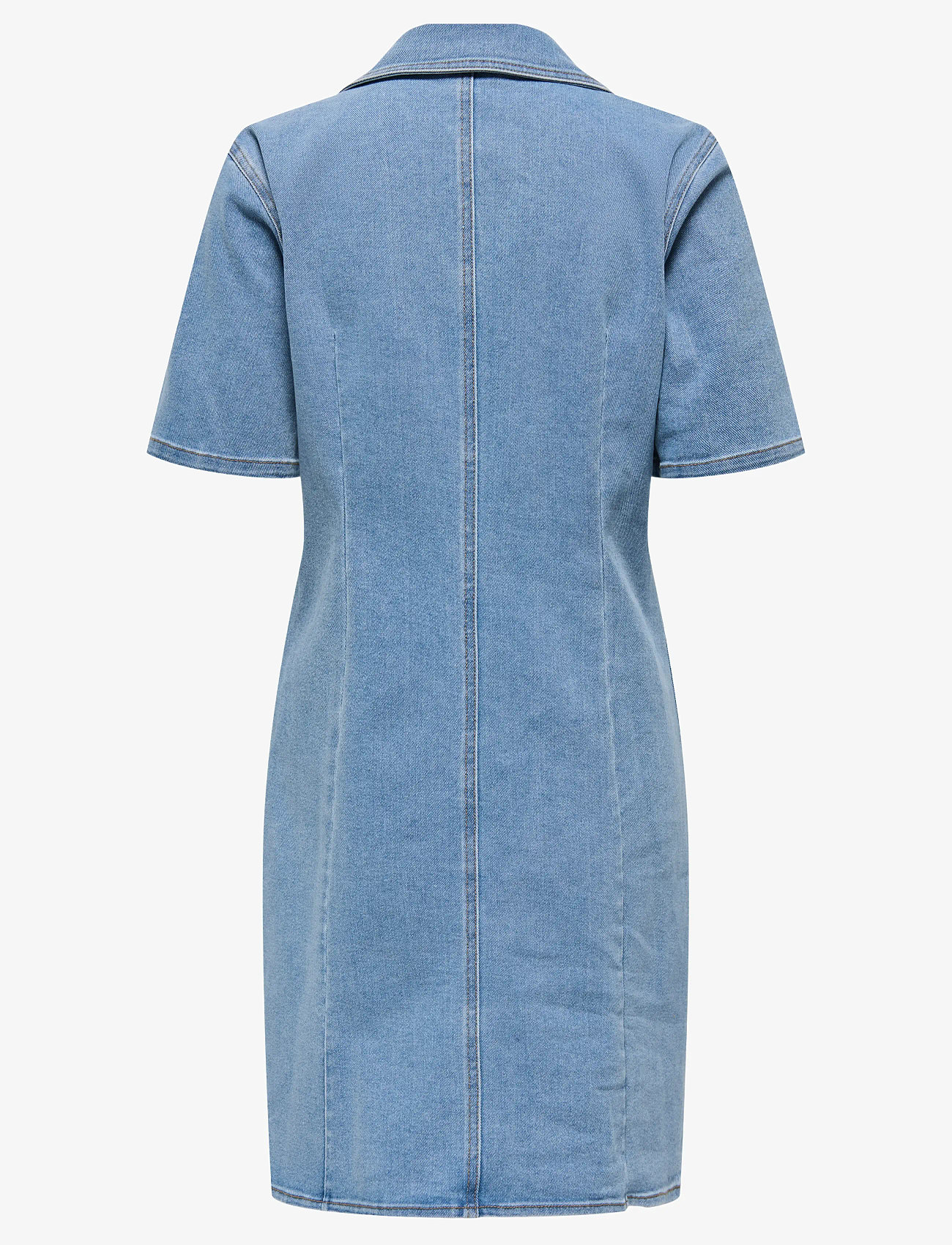 ONLY - ONLFRIDA SS ZIP DNM DRESS GUA - hemdkleider - light medium blue denim - 1