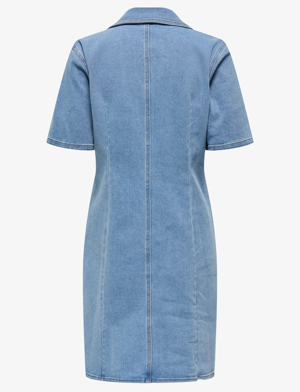 ONLY - ONLFRIDA SS ZIP DNM DRESS GUA - skjortklänningar - light medium blue denim - 1