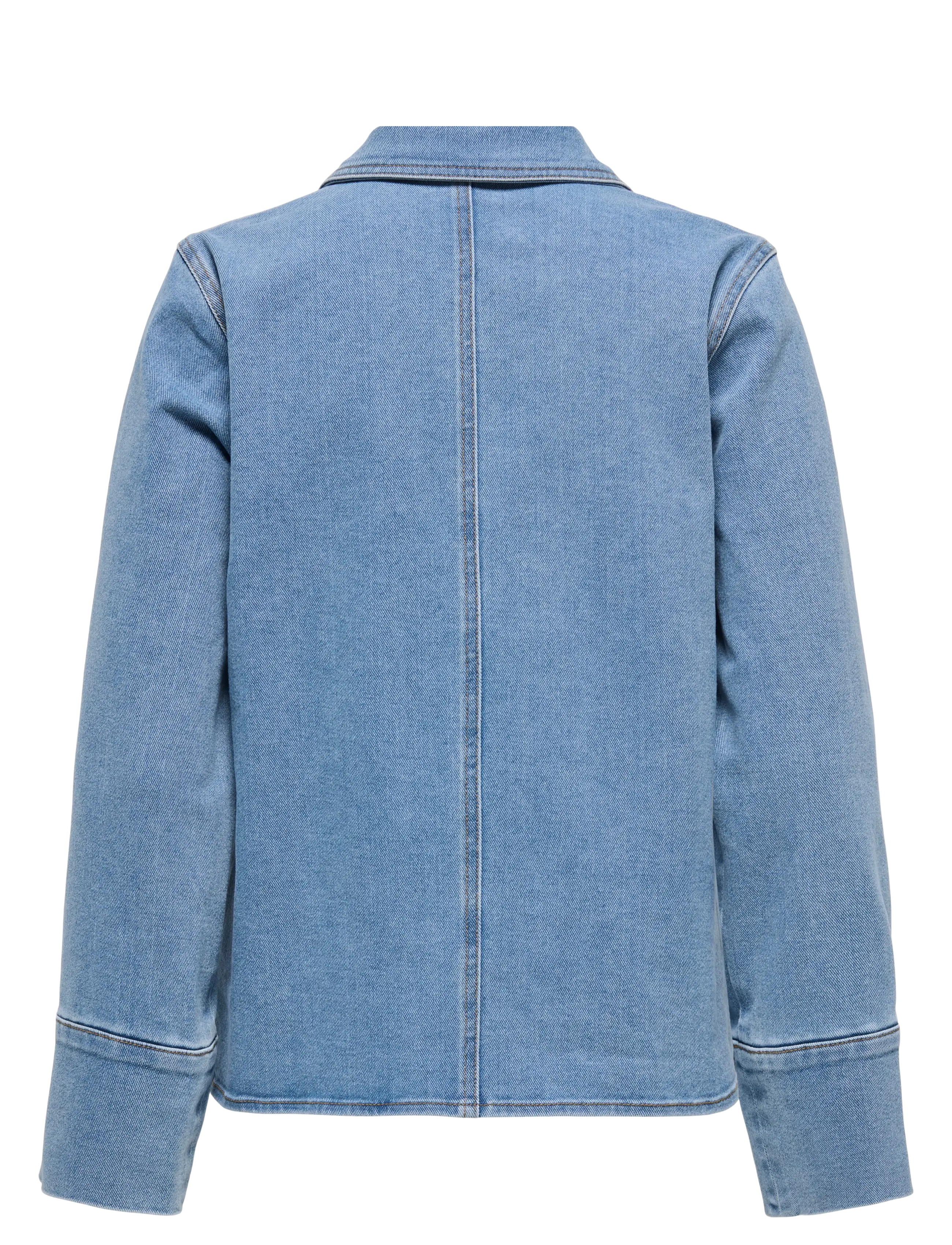 ONLY - ONLFRIDA LS ZIP DNM SHIRT GUA - jeanskjolar - light medium blue denim - 1