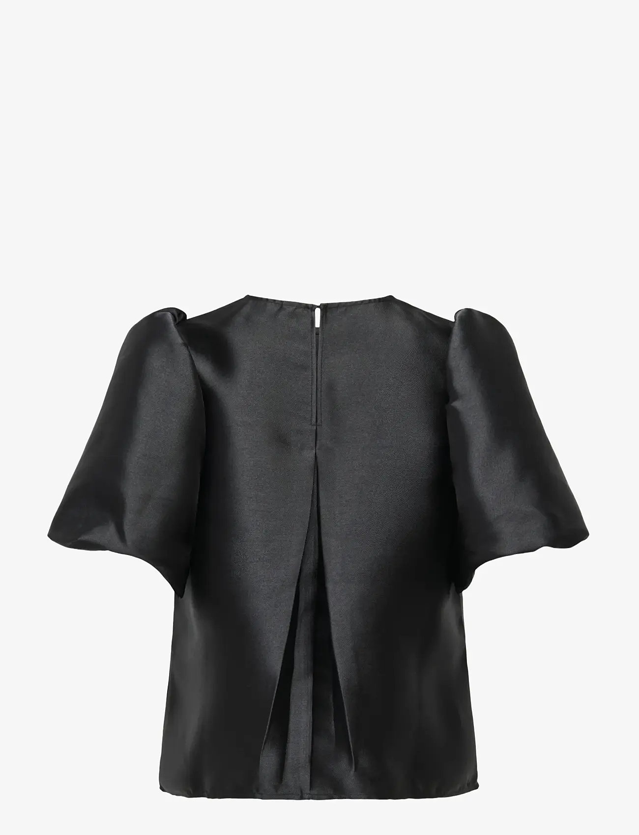 ONLY - ONLMANNY 2/4 HEAVY SATIN TOP WVN CS - lühikeste varrukatega pluusid - black - 2