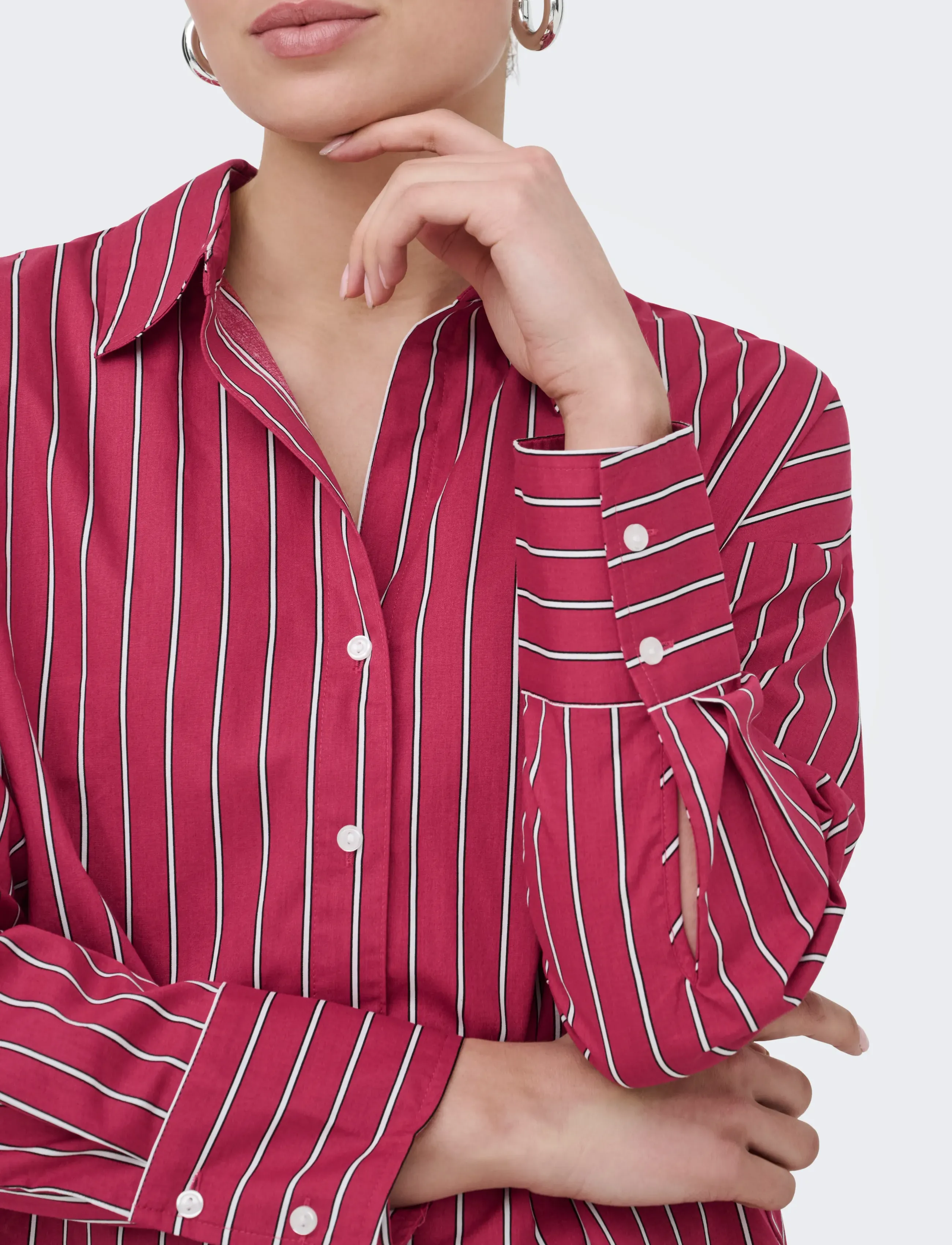 ONLY - ONLOREGON NANO LS SHIRT WVN - langärmlige hemden - deep claret - 5
