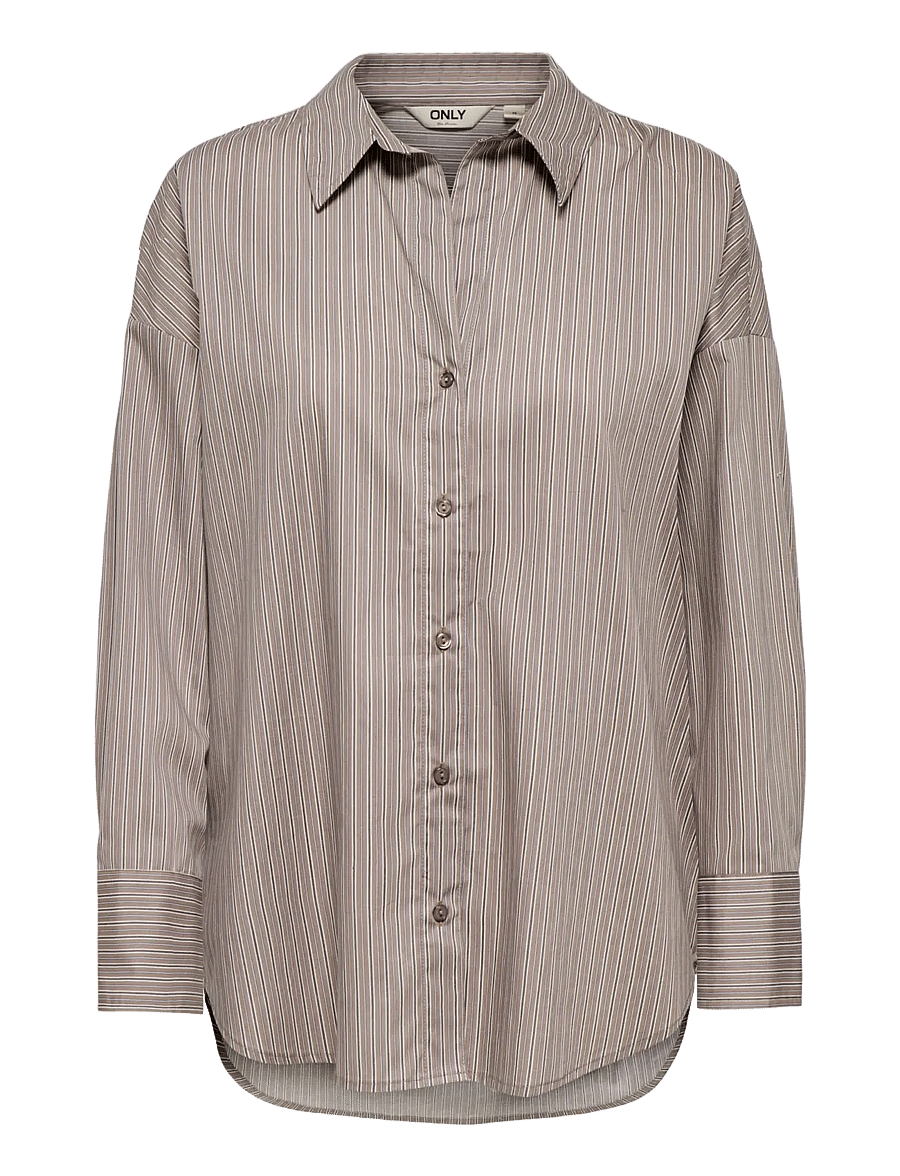 ONLY - ONLOREGON NANO LS SHIRT WVN - langärmlige hemden - portabella - 1