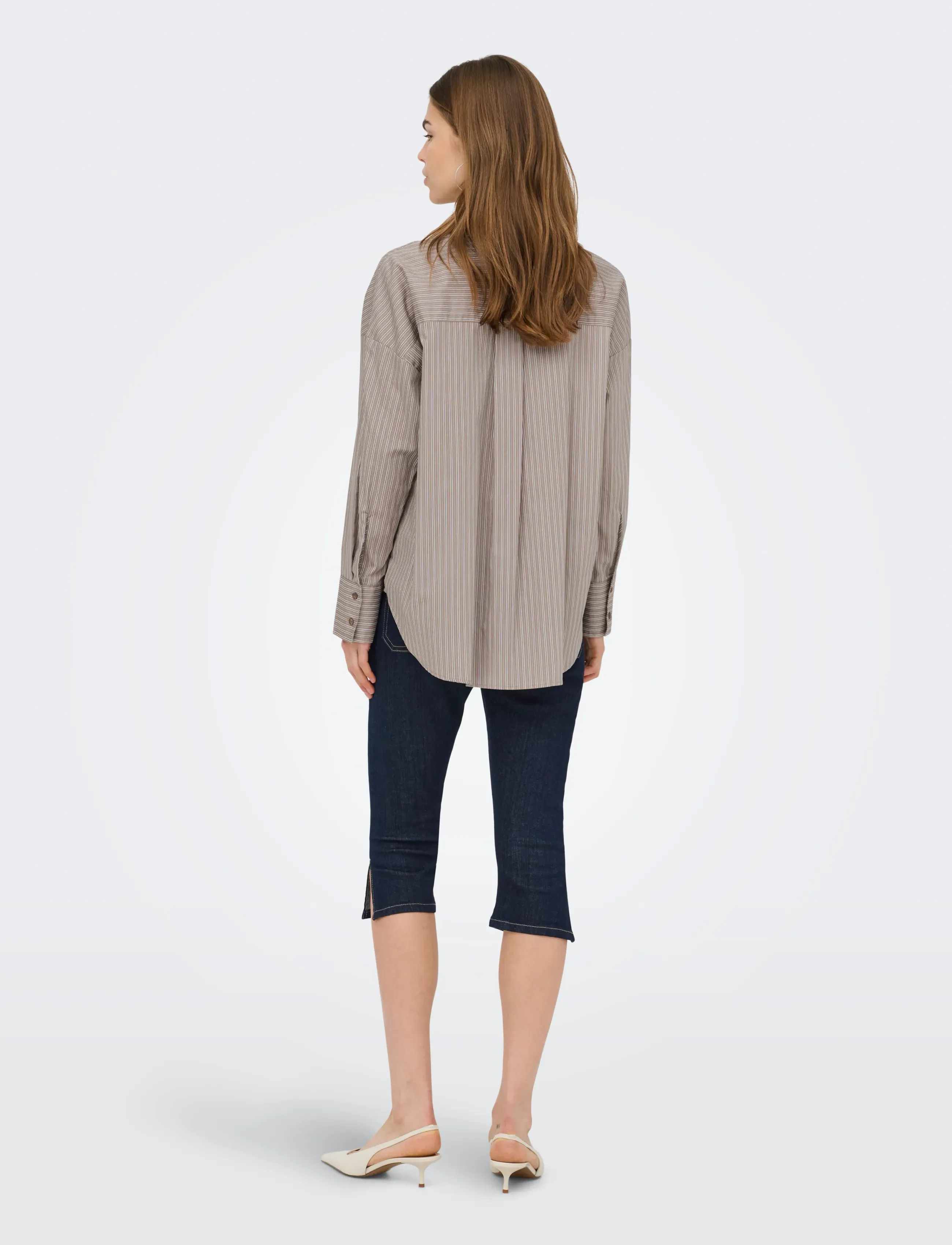 ONLY - ONLOREGON NANO LS SHIRT WVN - langærmede skjorter - portabella - 3