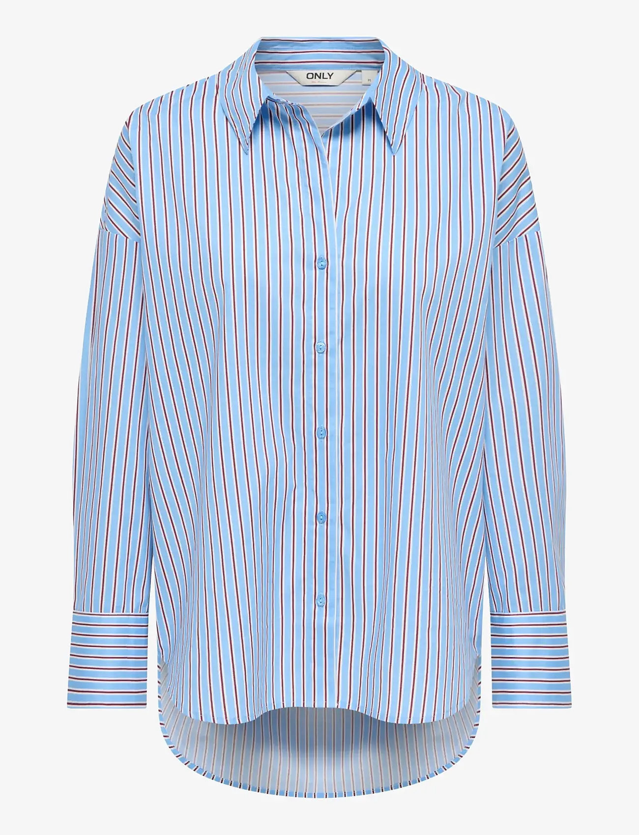 ONLY - ONLOREGON NANO LS SHIRT WVN - long-sleeved shirts - vista blue - 0