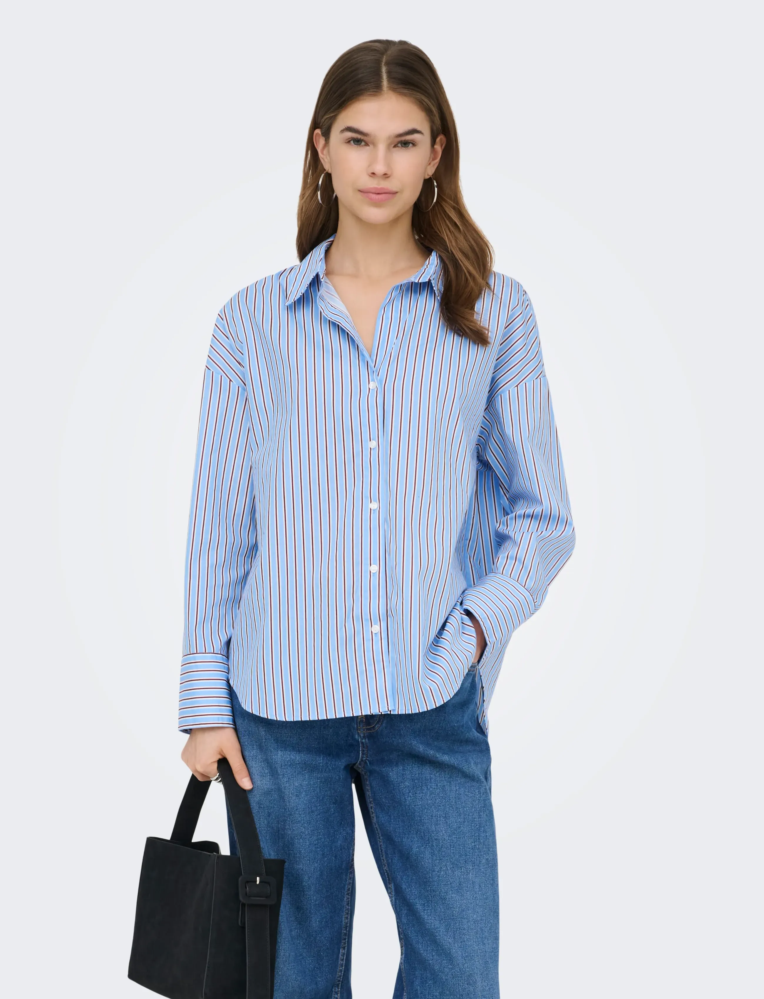 ONLY ONLOREGON NANO LS SHIRT WVN - Shirts - VISTA BLUE / blue