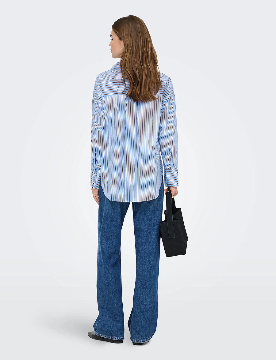 ONLY - ONLOREGON NANO LS SHIRT WVN - langärmlige hemden - vista blue - 3