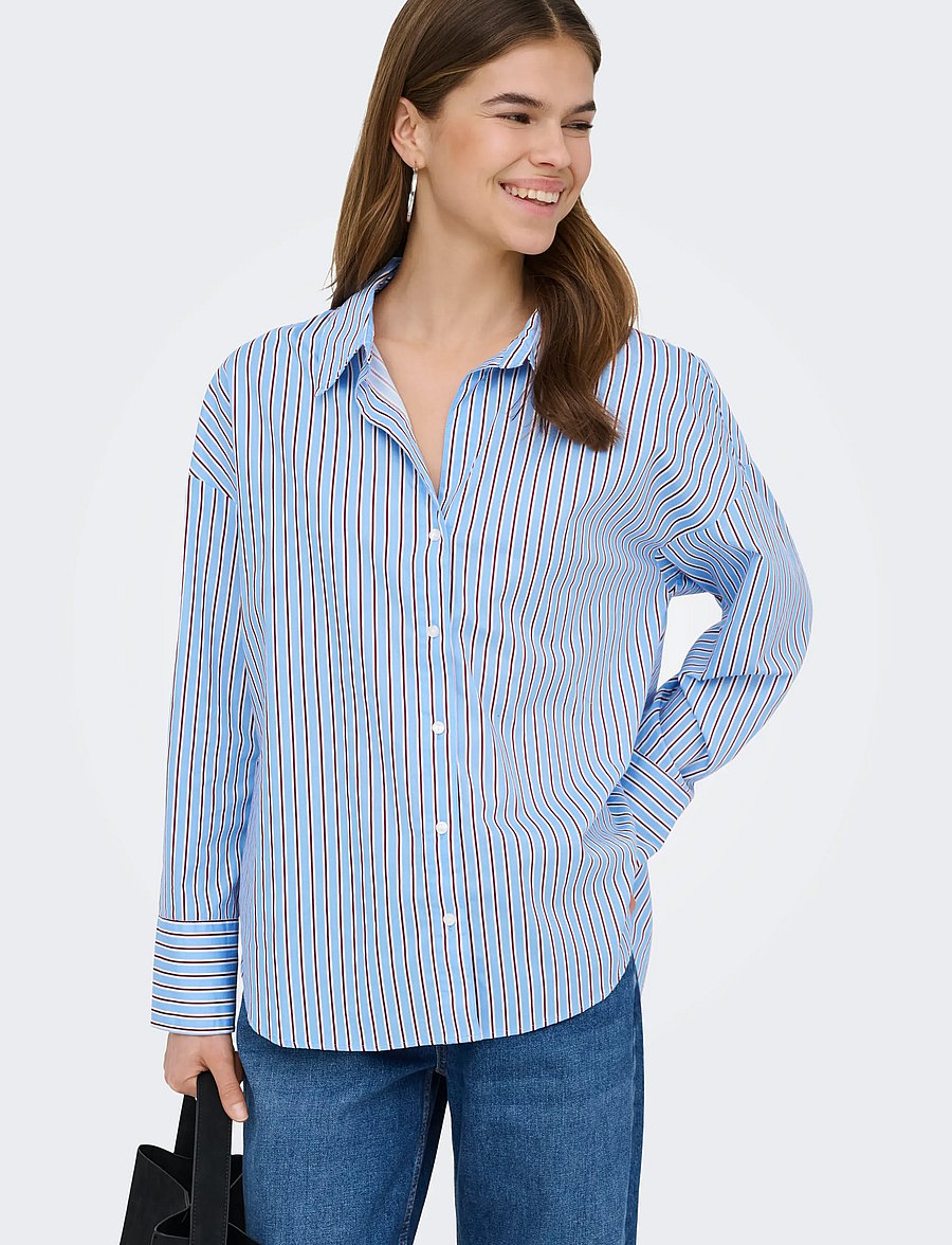 ONLY - ONLOREGON NANO LS SHIRT WVN - langärmlige hemden - vista blue - 5
