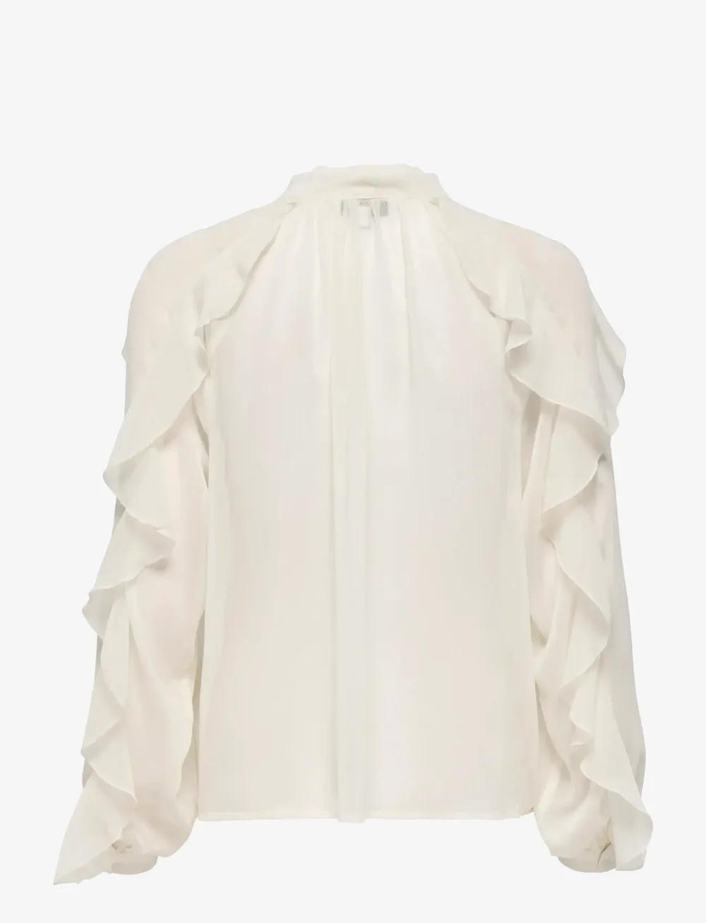 ONLY - ONLTARYN LS ROMANTIC RUFFLE BLOUSE WVN - langärmlige blusen - birch - 1