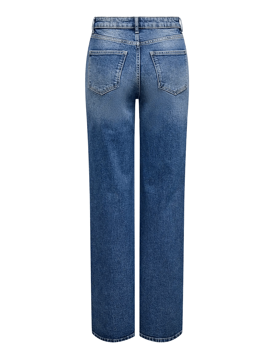 ONLY - ONLJUICY HW WIDE LEG DOT330 DNM NOOS - szerokie dżinsy - dark blue denim - 2