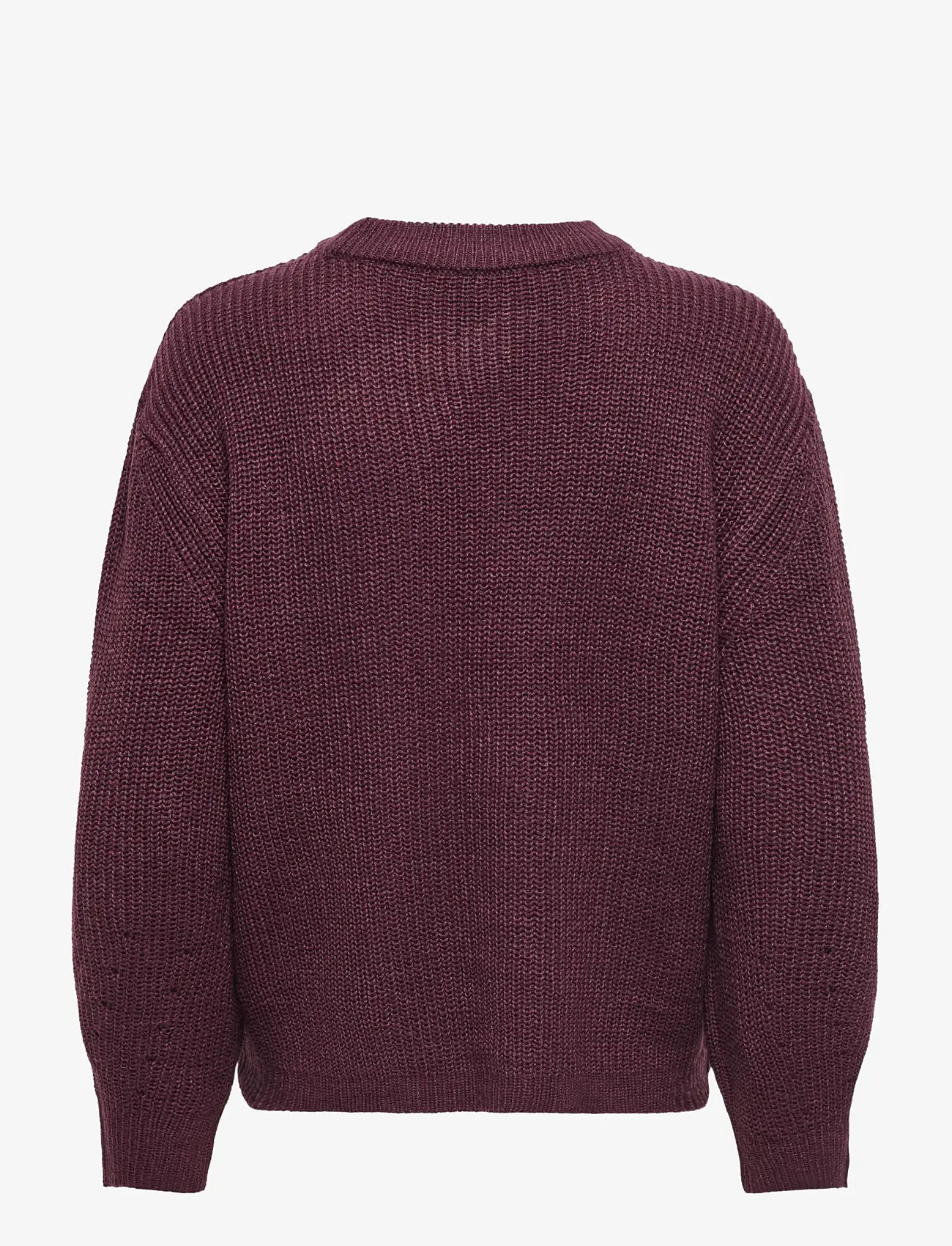 ONLY - ONLMILOUZ LS RIB PULLOVER KNT NOOS - sügisesed riided - decadent chocolate - 2