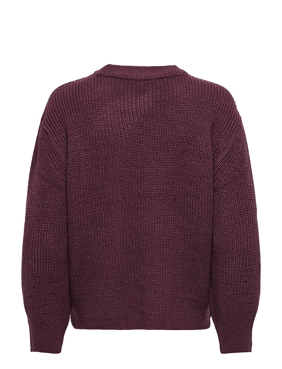 ONLY - ONLMILOUZ LS RIB PULLOVER KNT NOOS - pullover - decadent chocolate - 2