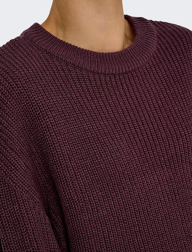 ONLY - ONLMILOUZ LS RIB PULLOVER KNT NOOS - pullover - decadent chocolate - 5