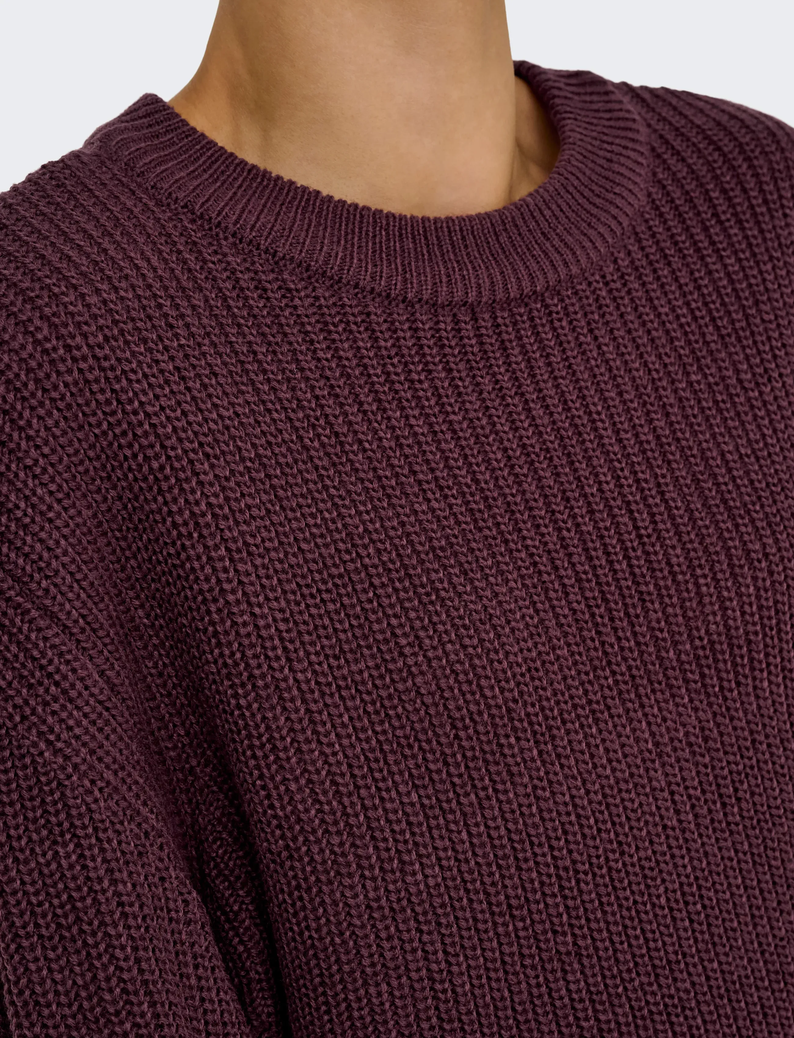 ONLY - ONLMILOUZ LS RIB PULLOVER KNT NOOS - neulepuserot - decadent chocolate - 5