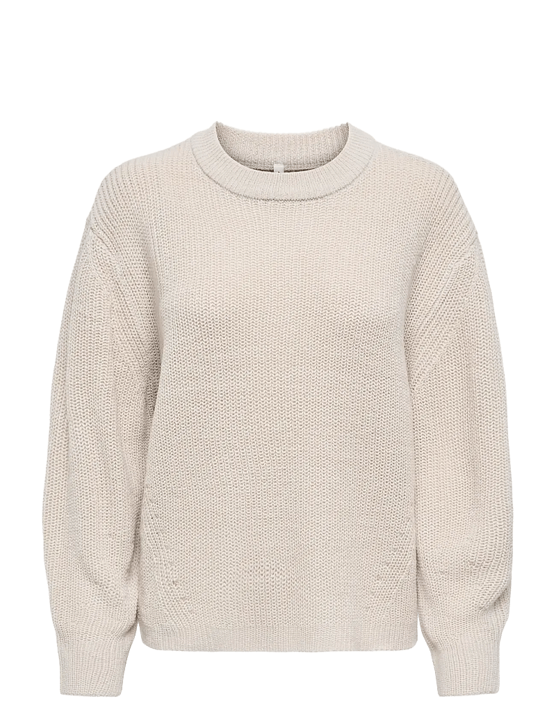 ONLY - ONLMILOUZ LS RIB PULLOVER KNT NOOS - pullover - moonbeam - 1