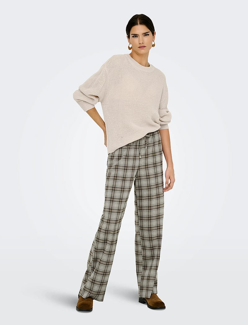 ONLY - ONLMILOUZ LS RIB PULLOVER KNT NOOS - pullover - moonbeam - 4