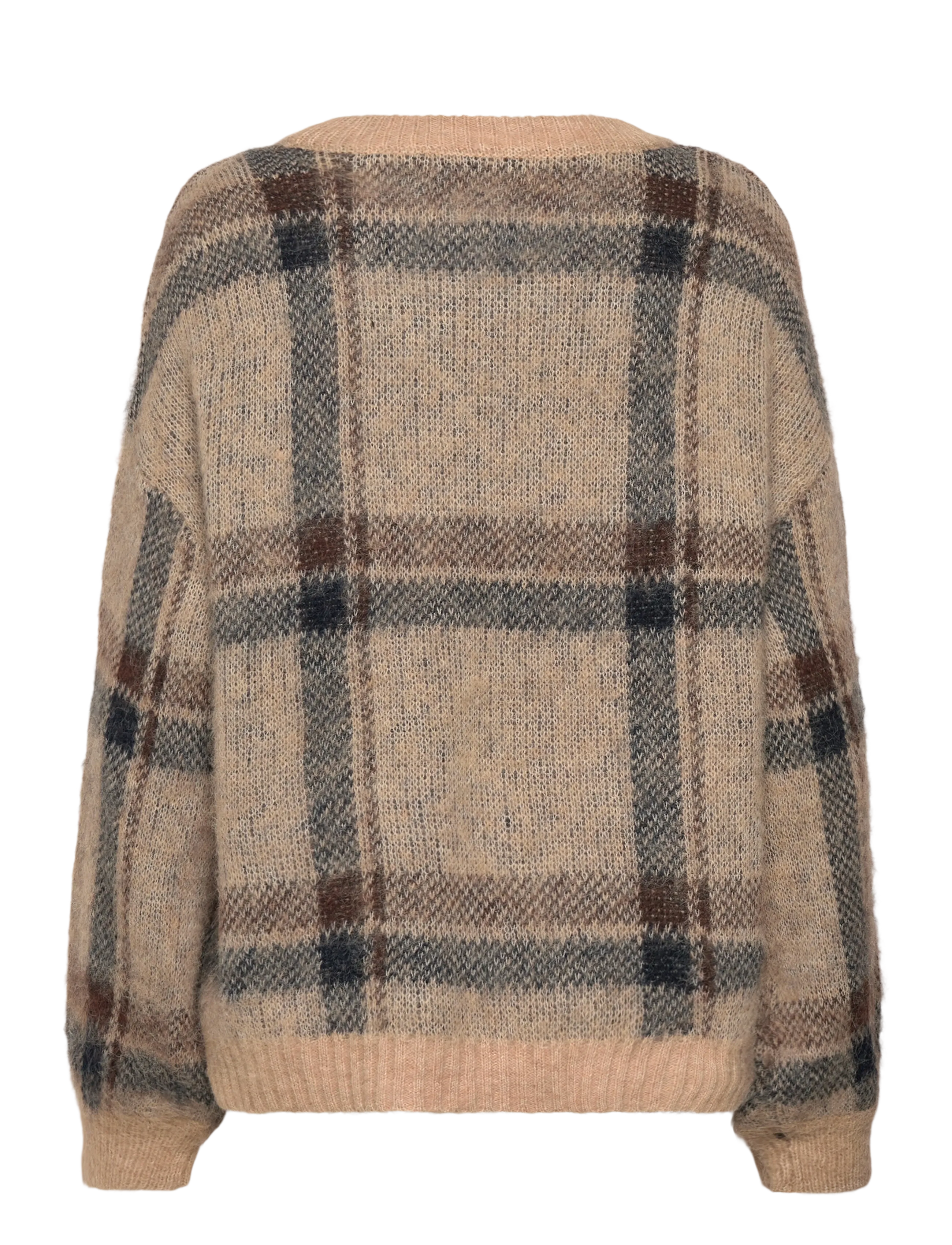 ONLY - ONLMARION LIFE LS O-NECK KNT - gebreide truien - humus - 1