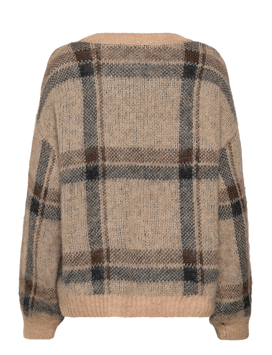 ONLY - ONLMARION LIFE LS O-NECK KNT - gebreide truien - humus - 1
