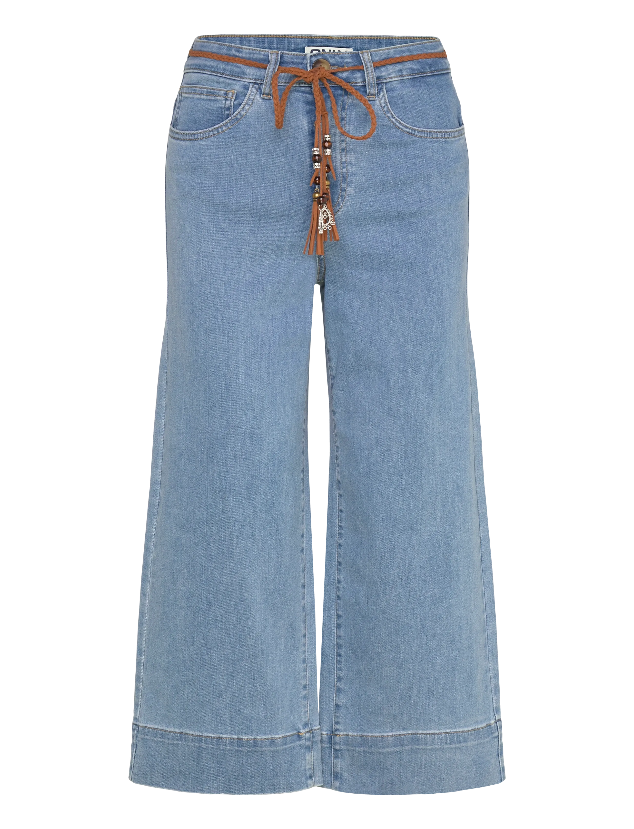 ONLY ONLMADISON HW BELT WD CRP DNM GUA165NOOS - ONLY - MEDIUM BLUE DENIM / blue