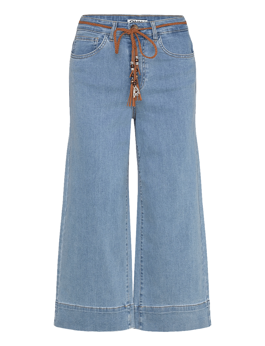 ONLY - ONLMADISON HW BELT WD CRP DNM GUA165NOOS - laia säärega teksad - medium blue denim - 1