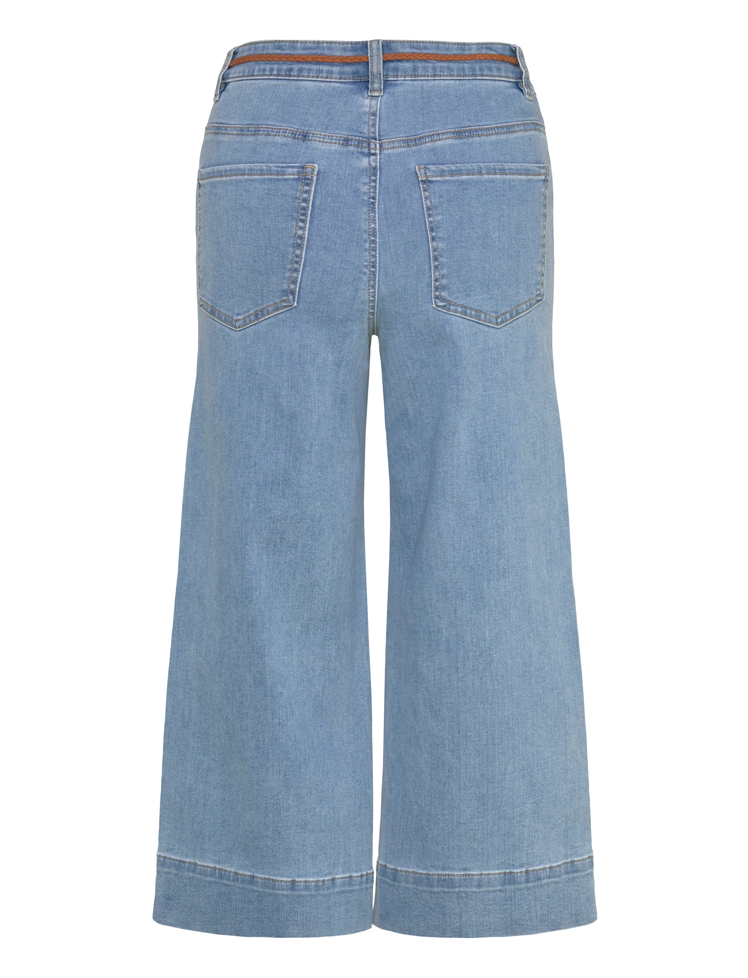 ONLY - ONLMADISON HW BELT WD CRP DNM GUA165NOOS - laia säärega teksad - medium blue denim - 2