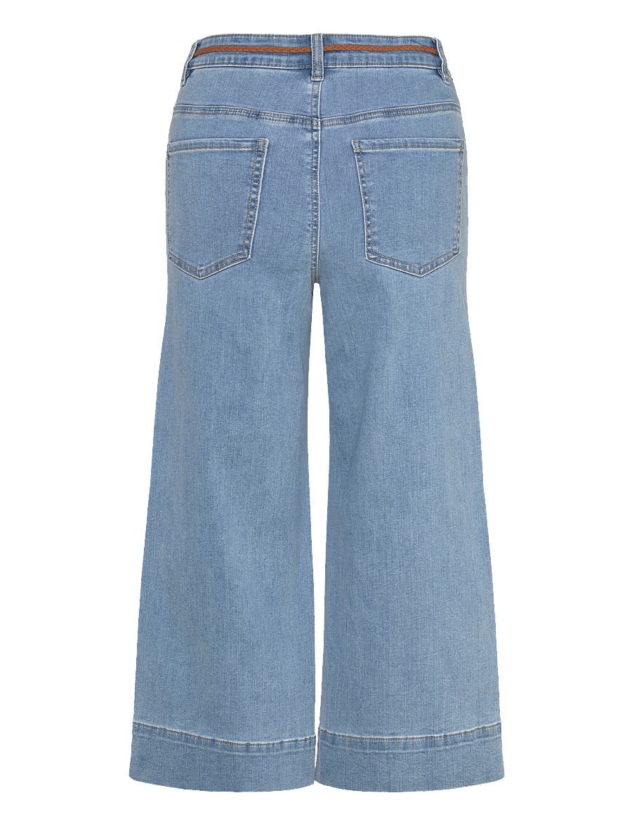 ONLY - ONLMADISON HW BELT WD CRP DNM GUA165NOOS - laia säärega teksad - medium blue denim - 2