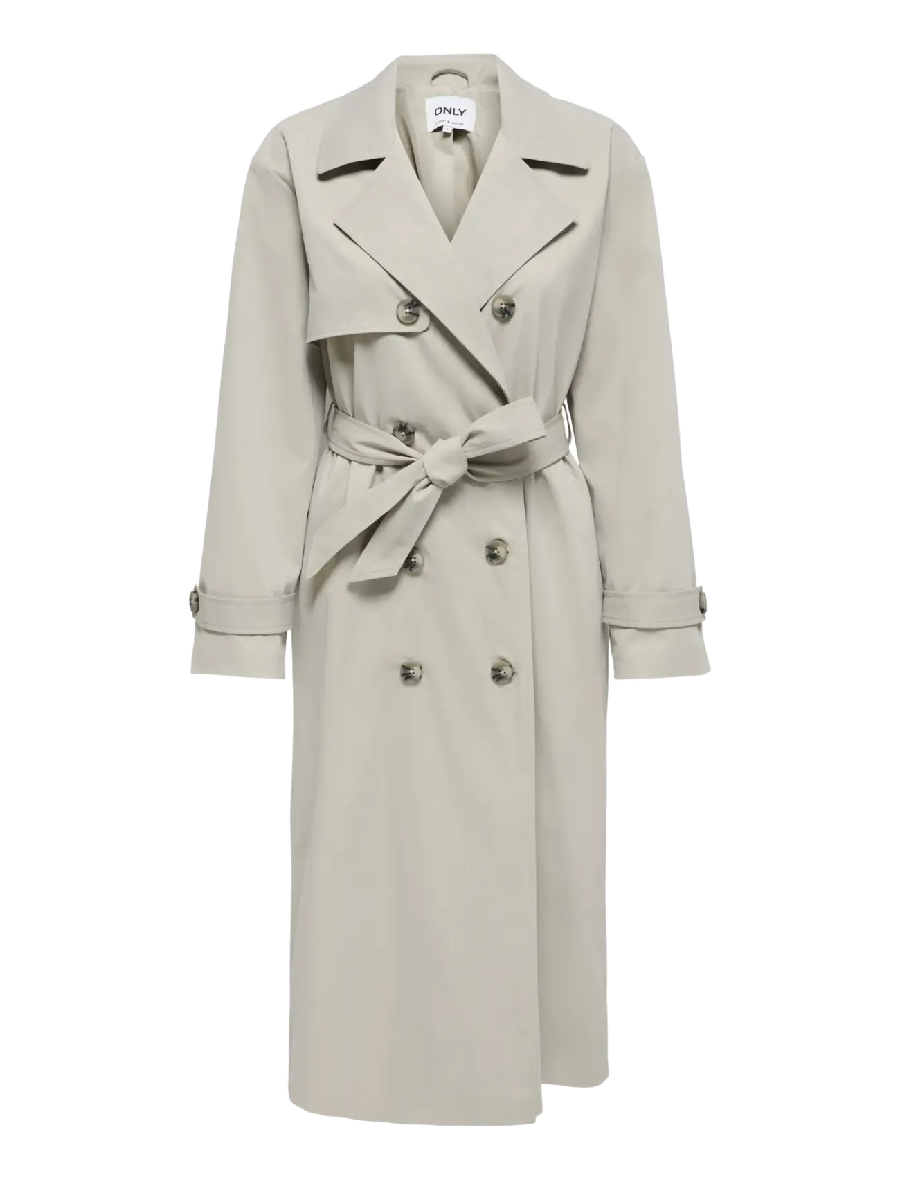ONLY ONLDISA LIFE LONG TRENCHCOAT CC OTW - Jacken & Mäntel - ISLAND FOSSIL / grey