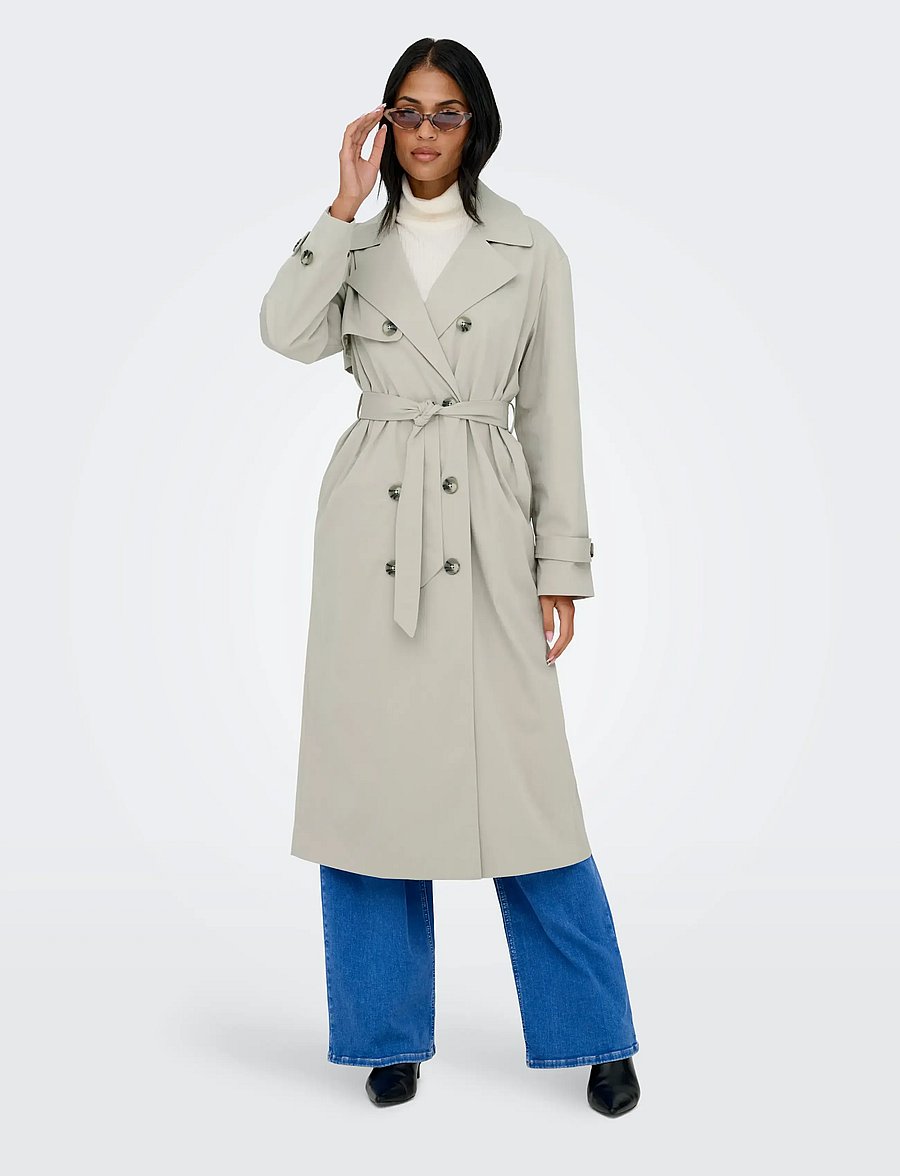ONLY - ONLDISA LIFE LONG TRENCHCOAT CC OTW - trenchcoats - island fossil - 4